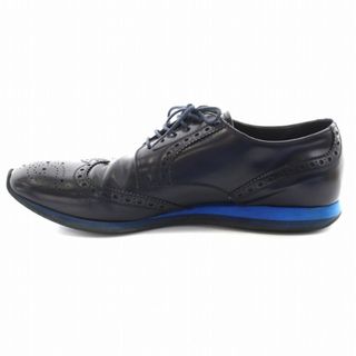 プラダ(PRADA)のプラダ ビジネス シューズ ウィングチップ レザー レースアップ 黒 ブラック(ドレス/ビジネス)