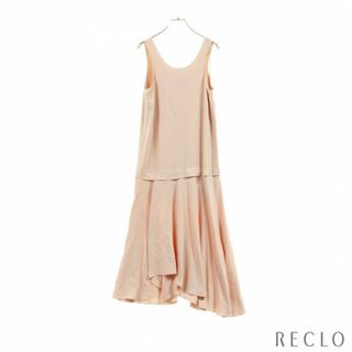 極美品 Chloe 21AW カシミヤ ラッフルロングニットドレス M フリル