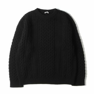 AURALEE ARAN KNIT TURTLE アランニットタートル　黒