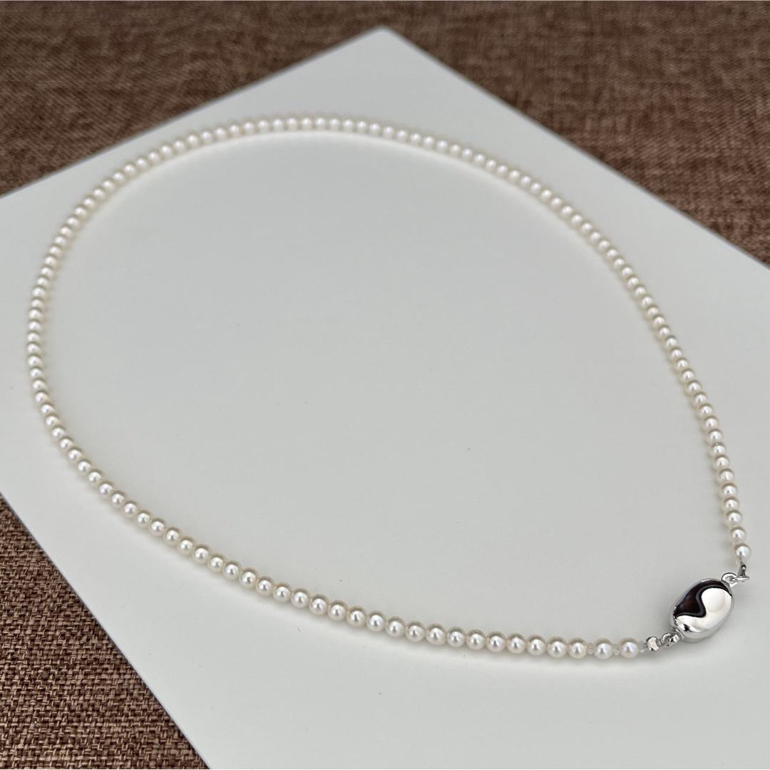 あこや真珠ネックレス3.0-3.5mmベビーパール新品 レディースのアクセサリー(ネックレス)の商品写真