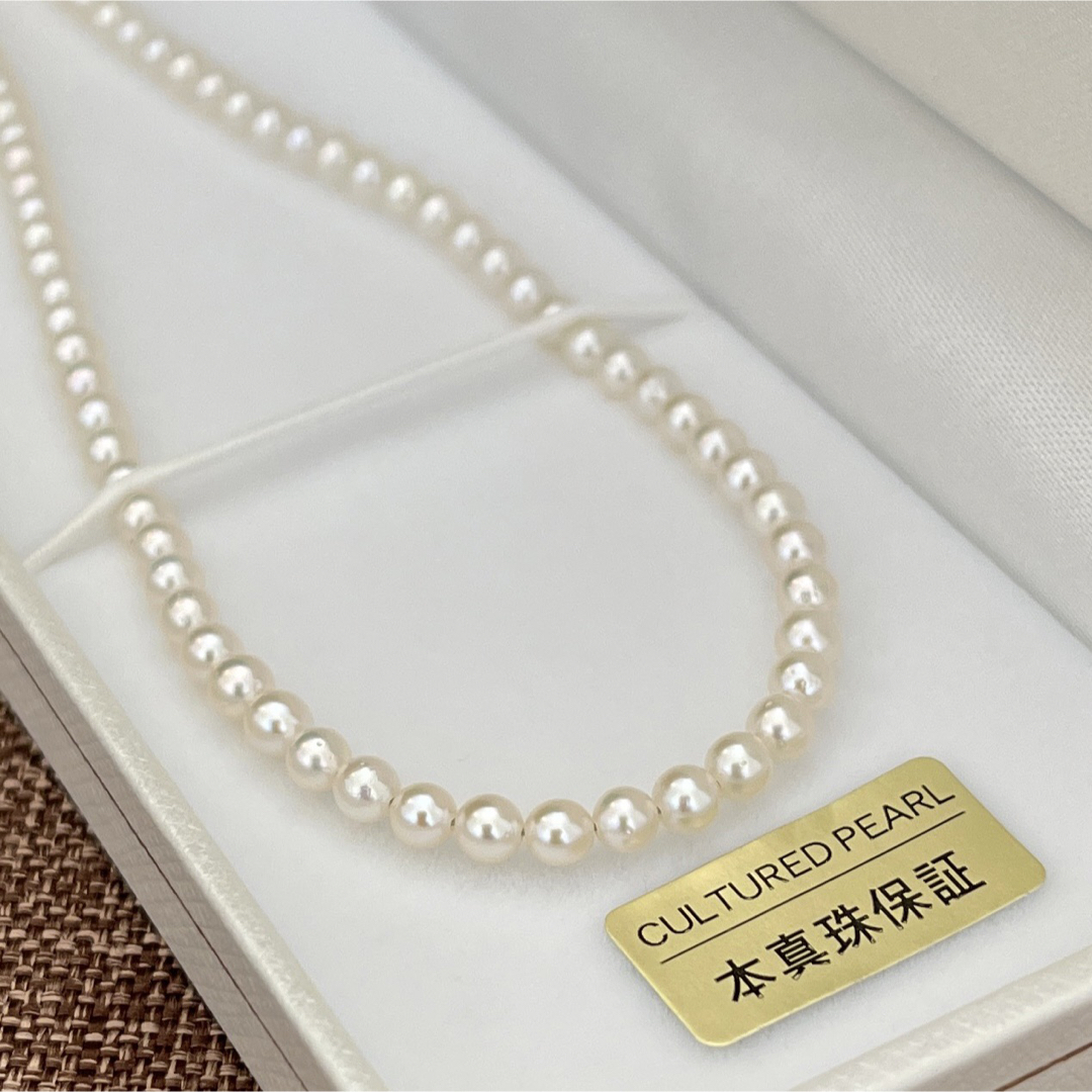 あこや真珠ネックレス3.0-3.5mmベビーパール新品 レディースのアクセサリー(ネックレス)の商品写真
