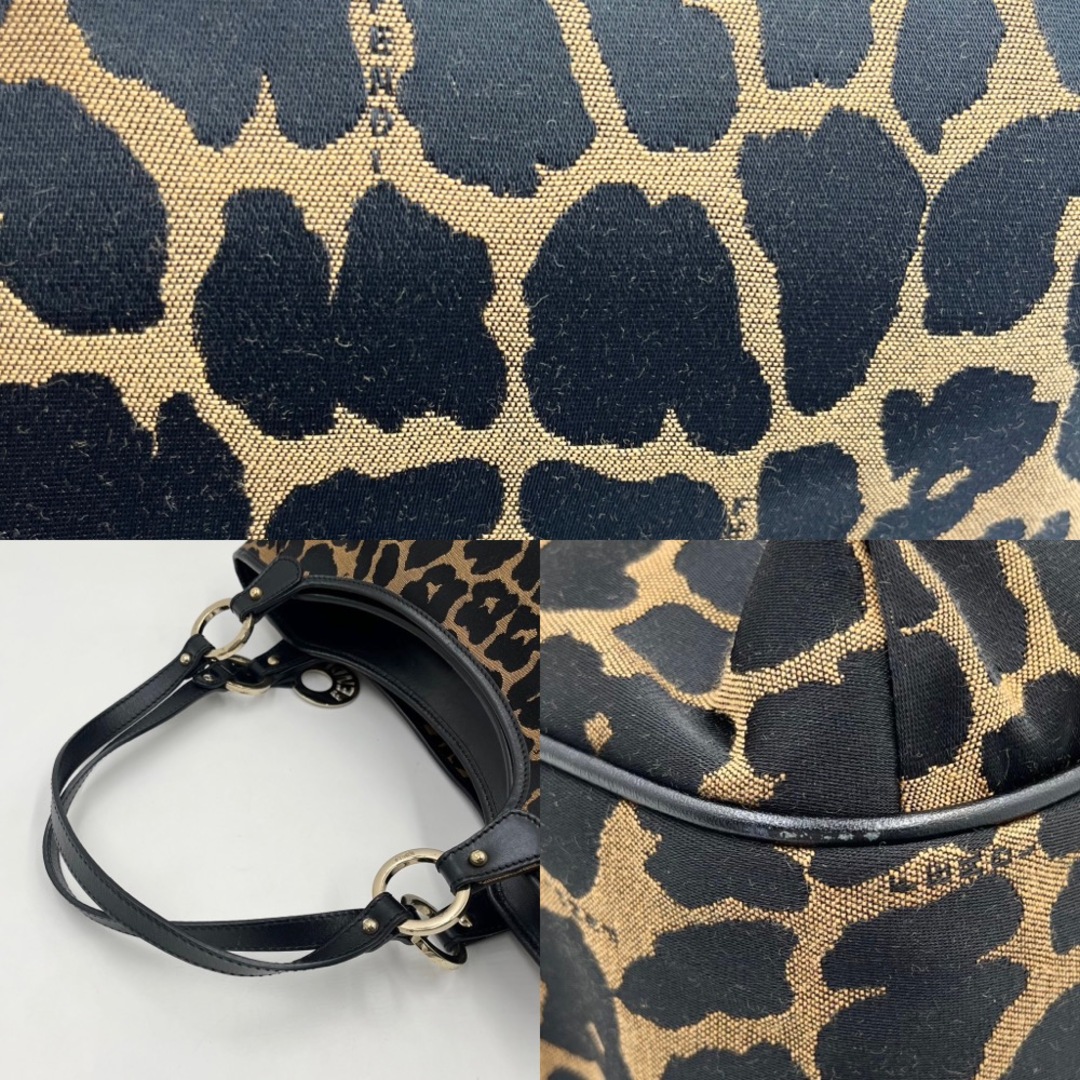 FENDI - FENDI フェンディ ハンドバッグ 肩掛け レオパード ヒョウ柄
