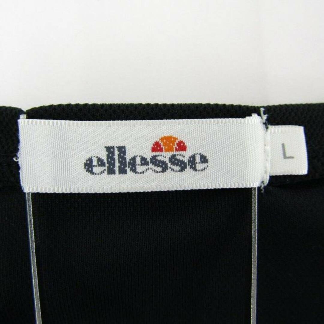 ellesse(エレッセ)のエレッセ 半袖Tシャツ レイヤード風 フレンチ袖 スポーツウエア レディース Lサイズ ブラック ellesse レディースのトップス(Tシャツ(半袖/袖なし))の商品写真