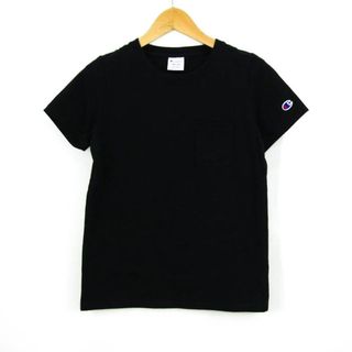 チャンピオン(Champion)のチャンピオン 半袖Tシャツ 無地 ワンポイントロゴ コットン レディース Mサイズ ブラック Champion(Tシャツ(半袖/袖なし))