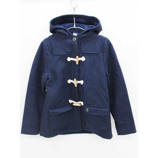 プチバトー(PETIT BATEAU)の▲プチバトー/PETIT BATEAU▲152cm(12ans) ダッフルコート 濃紺 裏ボア 通学 スクール【中古】子供服 キッズ kids ジュニア 女の子 冬 711122(ジャケット/上着)