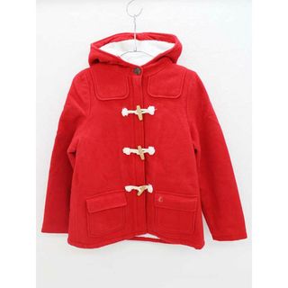 プチバトー(PETIT BATEAU)の▲プチバトー/PETIT BATEAU▲152cm(12ans) ダッフルコート 赤 裏ボア【中古】子供服 キッズ kids ジュニア 女の子 冬 711122(ジャケット/上着)