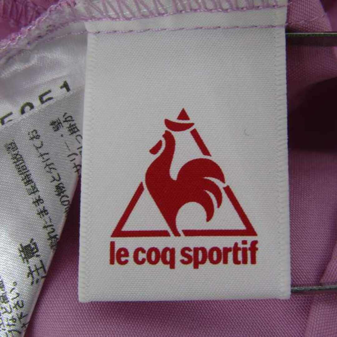 le coq sportif(ルコックスポルティフ)のルコックスポルティフ クロップドパンツ 無地 ワンポイントロゴ ゴルフウエア レディース Mサイズ ピンク le coq sportif レディースのパンツ(クロップドパンツ)の商品写真