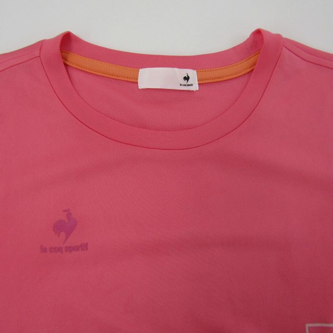 le coq sportif(ルコックスポルティフ)のルコックスポルティフ 半袖Tシャツ グラフィックT スポーツウエア メッシュ レディース Sサイズ ピンク le coq sportif レディースのトップス(Tシャツ(半袖/袖なし))の商品写真