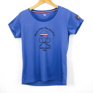 フィラ(FILA)のフィラ 半袖Tシャツ グラフィックT テニス スポーツウエア レディース Lサイズ ラベンダー FILA(Tシャツ(半袖/袖なし))