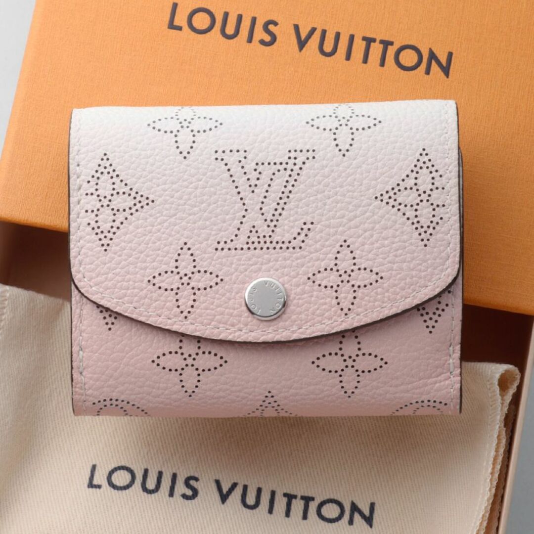 LOUIS VUITTON - K3610M 美品 ヴィトン マヒナ イリス XS 三つ折 財布 M80491