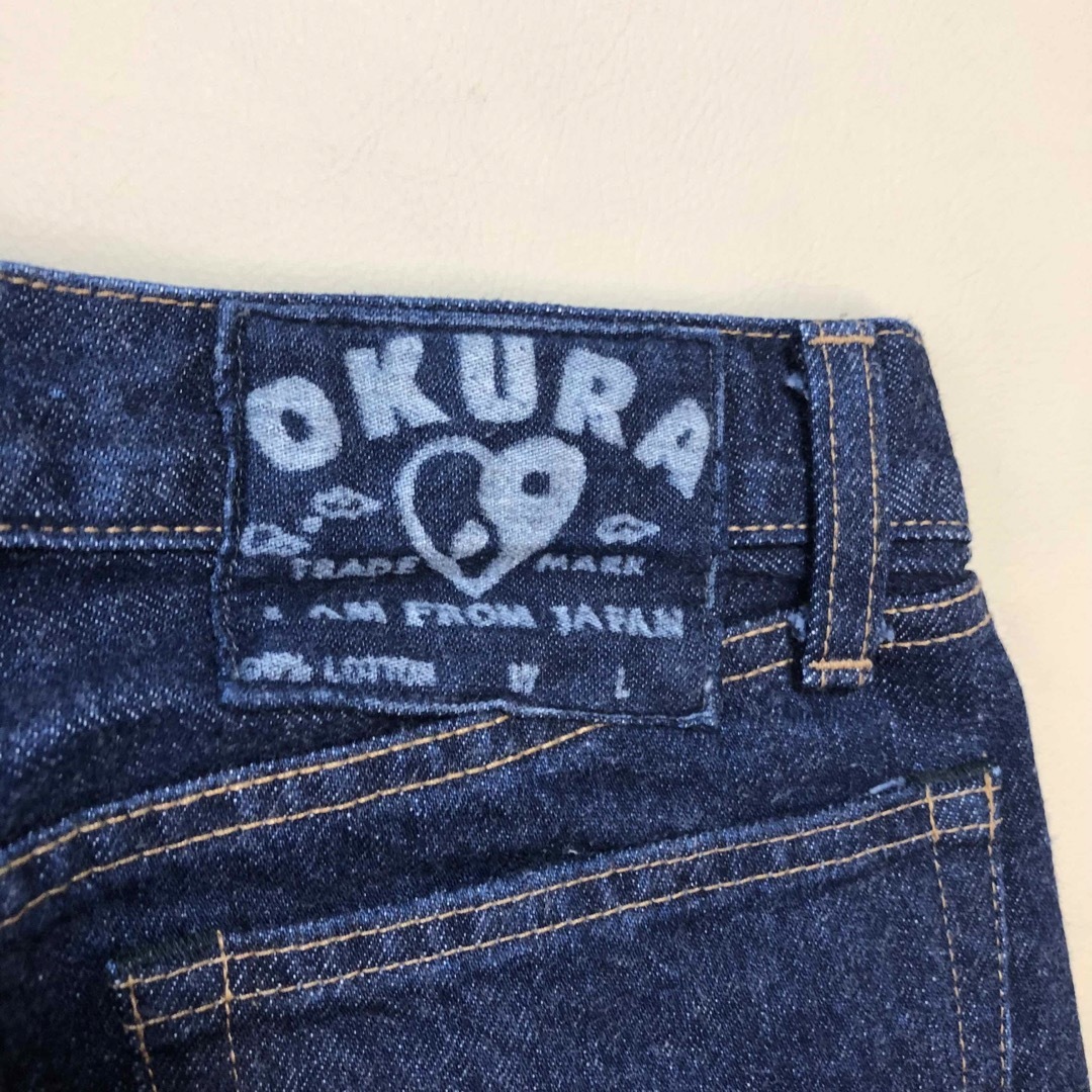 OKURA(オクラ)の美品27 OKURA オクラ デニム ジーンズ ハリウッドランチマーケット376 レディースのパンツ(デニム/ジーンズ)の商品写真