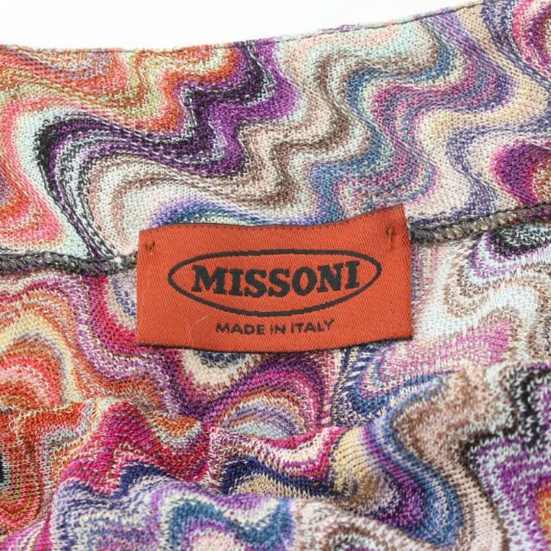 MISSONI(ミッソーニ)の ワンピース フレンチスリーブ レーヨン パープル マルチカラー レディースのワンピース(ミニワンピース)の商品写真