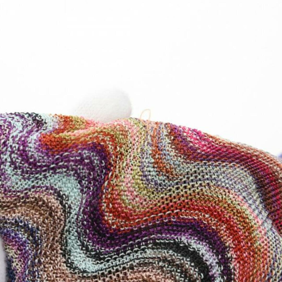 MISSONI(ミッソーニ)の ワンピース フレンチスリーブ レーヨン パープル マルチカラー レディースのワンピース(ミニワンピース)の商品写真