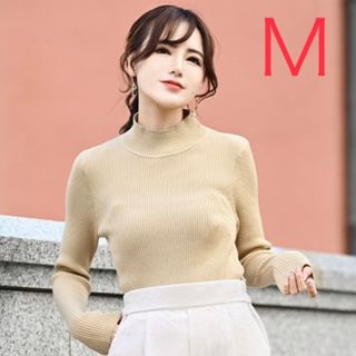 シマムラ(しまむら)のしまむら MUMU&Co. ニットプルオーバー ベージュ Ｍ(ニット/セーター)