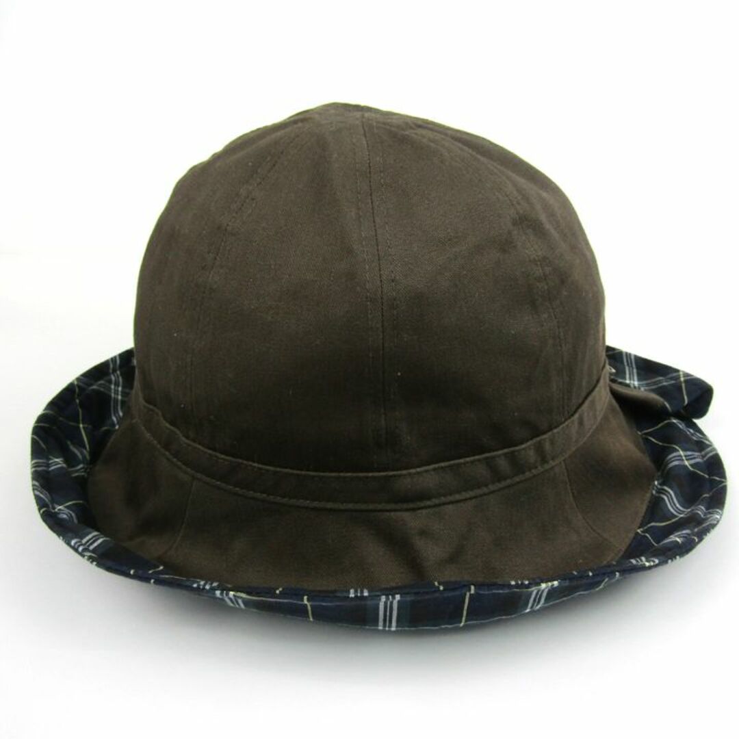 a.v.v(アーヴェヴェ)のアーヴェーヴェー ハット チェック柄 綿100％ ブランド 帽子 レディース 57.5cmサイズ グリーン a.v.v レディースの帽子(ハット)の商品写真