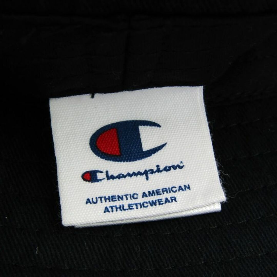 Champion(チャンピオン)のチャンピオン バケットハット ロゴ 綿100％ ブランド 帽子 メンズ メンズ 58cmサイズ ブラック Champion メンズの帽子(ハット)の商品写真