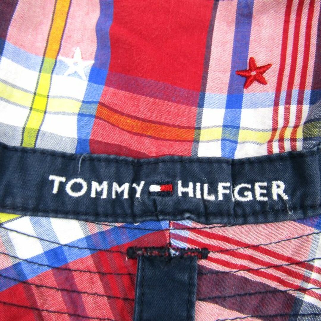 TOMMY HILFIGER(トミーヒルフィガー)のトミーヒルフィガー ハット リバーシブル チェック柄 ブランド 帽子 キッズ 男の子用 ネイビー TOMMY HILFIGER キッズ/ベビー/マタニティのこども用ファッション小物(帽子)の商品写真