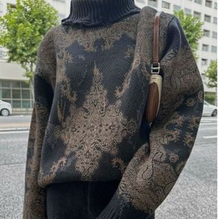 アメリヴィンテージ(Ameri VINTAGE)のAmeriVINTAGE VINTAGE LAG OVER KNIT TOP(ニット/セーター)