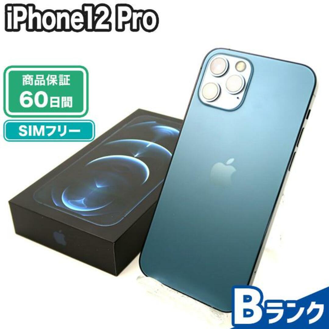 iPhone(アイフォーン)のSIMロック解除済み iPhone12 Pro 256GB Bランク 本体【ReYuuストア】 パシフィックブルー スマホ/家電/カメラのスマートフォン/携帯電話(スマートフォン本体)の商品写真