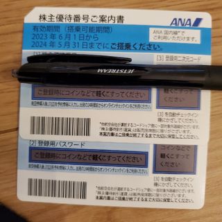 エーエヌエー(ゼンニッポンクウユ)(ANA(全日本空輸))のana株主優待チケット　未使用　8枚セット(航空券)