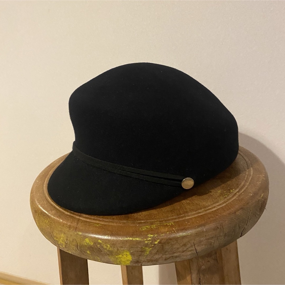 SENSE OF PLACE by URBAN RESEARCH(センスオブプレイスバイアーバンリサーチ)のSENSE OF PLACE ﾌｪﾙﾄﾏﾘﾝｷｬｽｹｯﾄ BLACK帽子 レディースの帽子(キャスケット)の商品写真