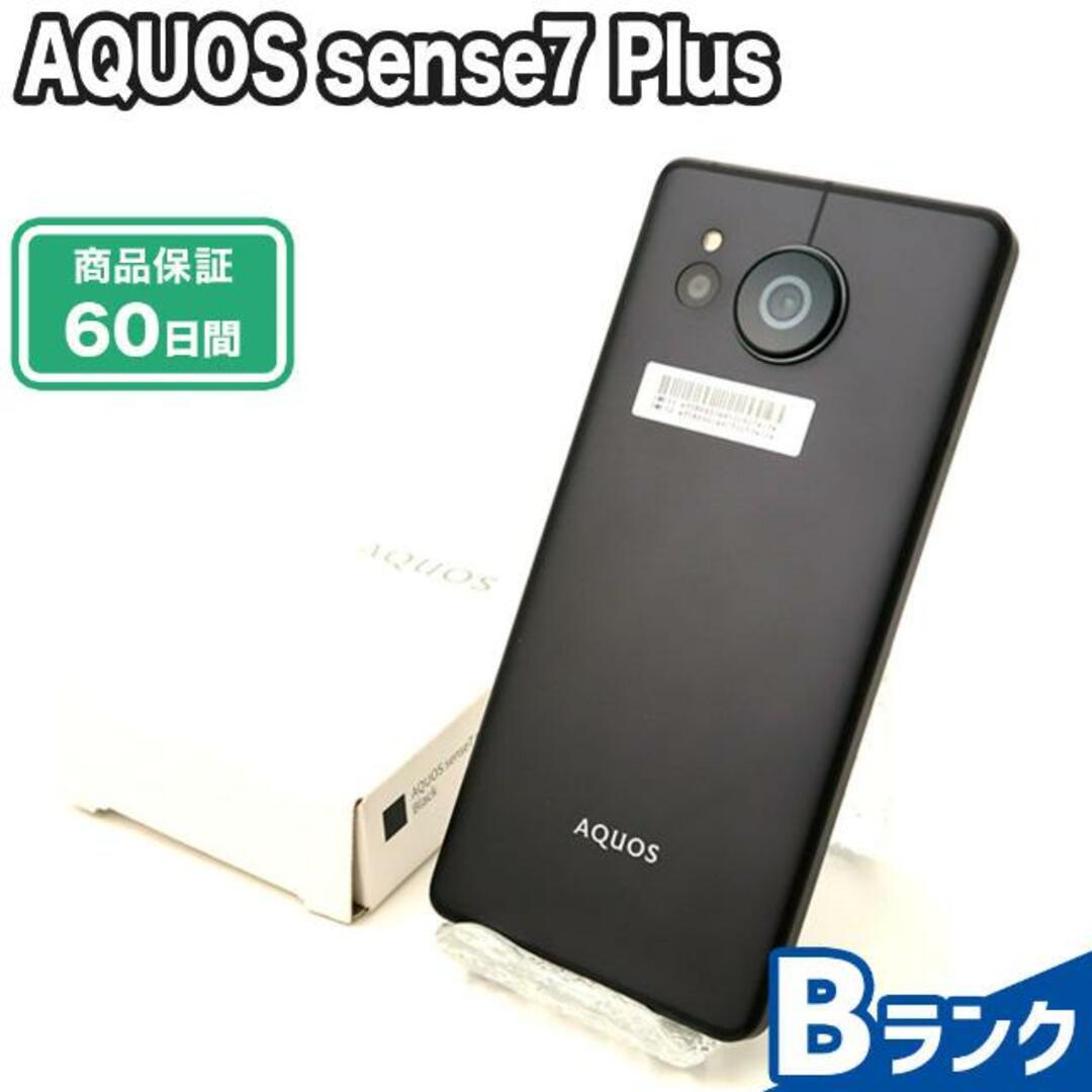 AQUOS(アクオス)のSIMロック解除済み AQUOS sense7 Plus A208SH 128GB Bランク 本体【ReYuuストア】 ブラック スマホ/家電/カメラのスマートフォン/携帯電話(スマートフォン本体)の商品写真