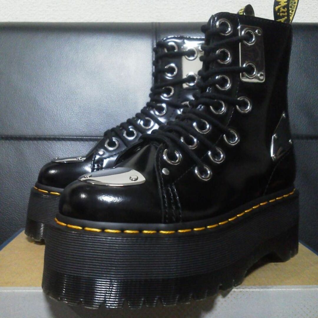 Dr.Martens JADON MAX REBEL UK3 黒 厚底 8ホール