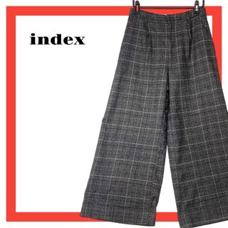 インデックス(INDEX)の美品　index インデックス　レディース　ワイドパンツ　パンツ(カジュアルパンツ)