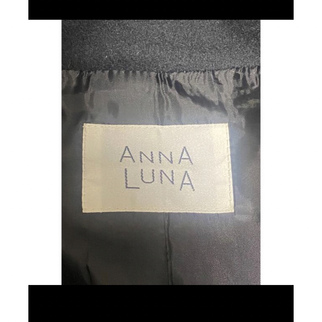 ANNA LUNA(アンナルナ)の大特価　ANNA LUNA アンナルナ ♡羊毛コート　日本製　黒　M 即発送 レディースのジャケット/アウター(トレンチコート)の商品写真