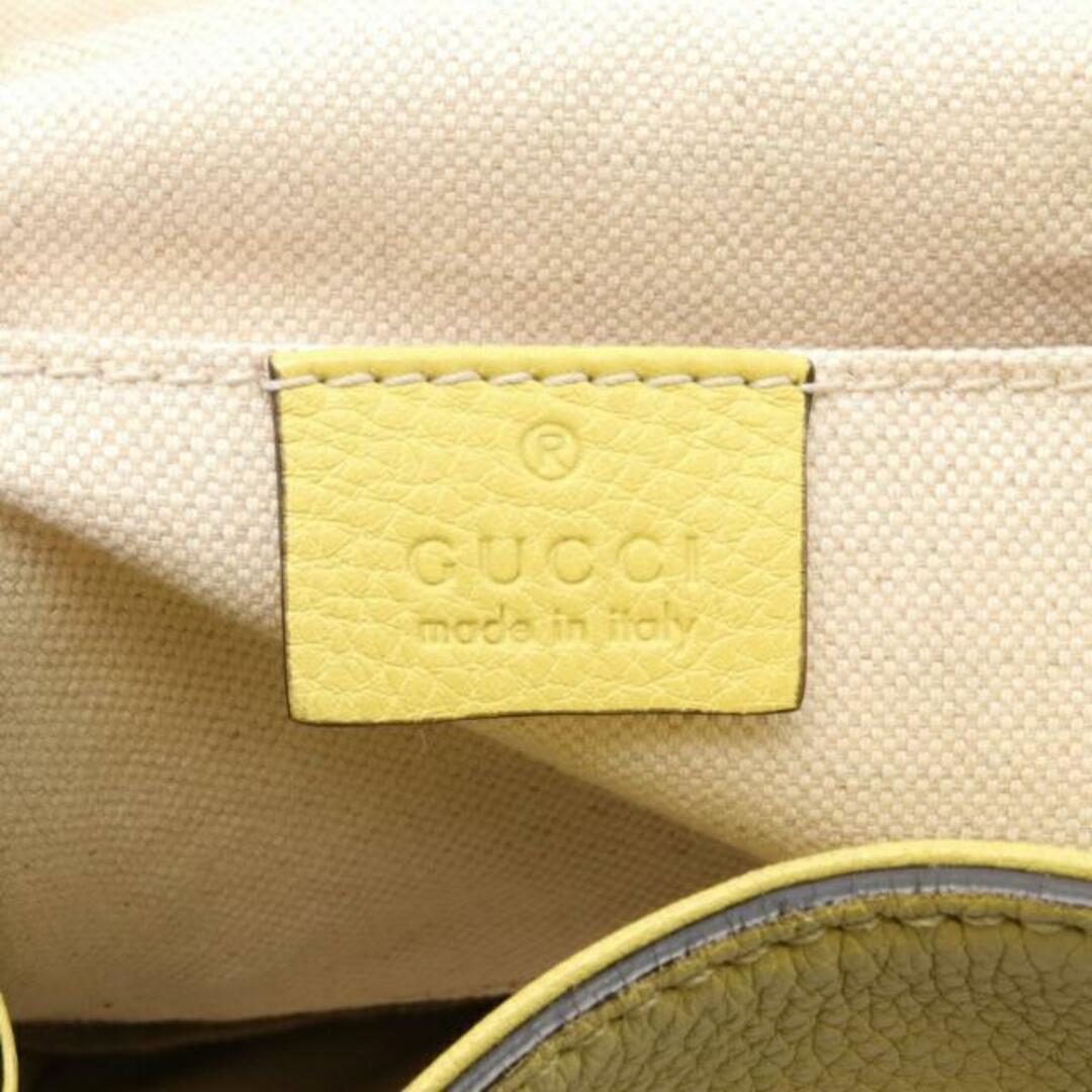Gucci(グッチ)のバンブー バックパック リュックサック レザー イエロー タッセル レディースのバッグ(ハンドバッグ)の商品写真