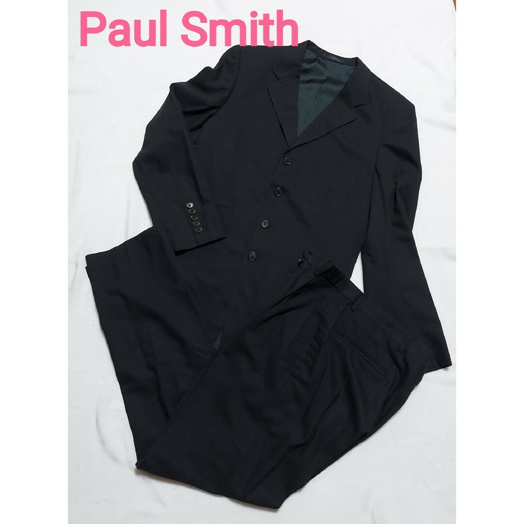 美品☆ポールスミスロンドン Paul Smithスーツセットアップ 黒 Lu0026Mのサムネイル