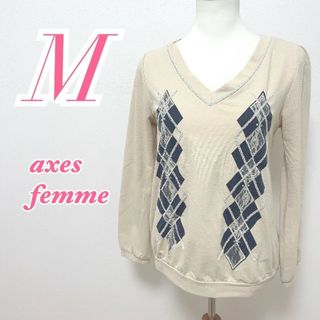 アクシーズファム(axes femme)のaxes femme　アクシーズファム　長袖トップス　キレイめコーデ(カットソー(長袖/七分))