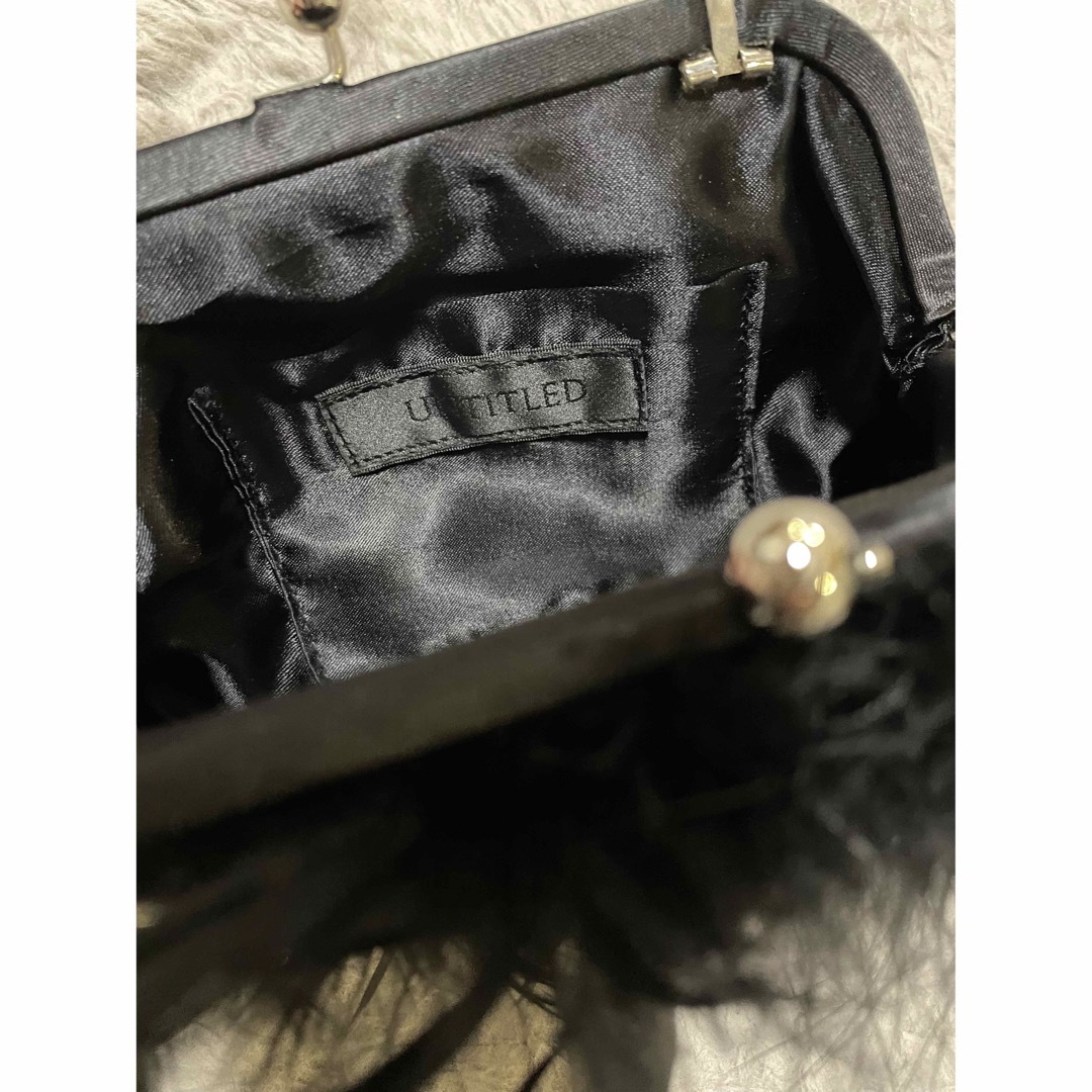 UNTITLED(アンタイトル)のビジュー　羽根　パーティーバッグ　クラッチ　ショルダー レディースのバッグ(クラッチバッグ)の商品写真