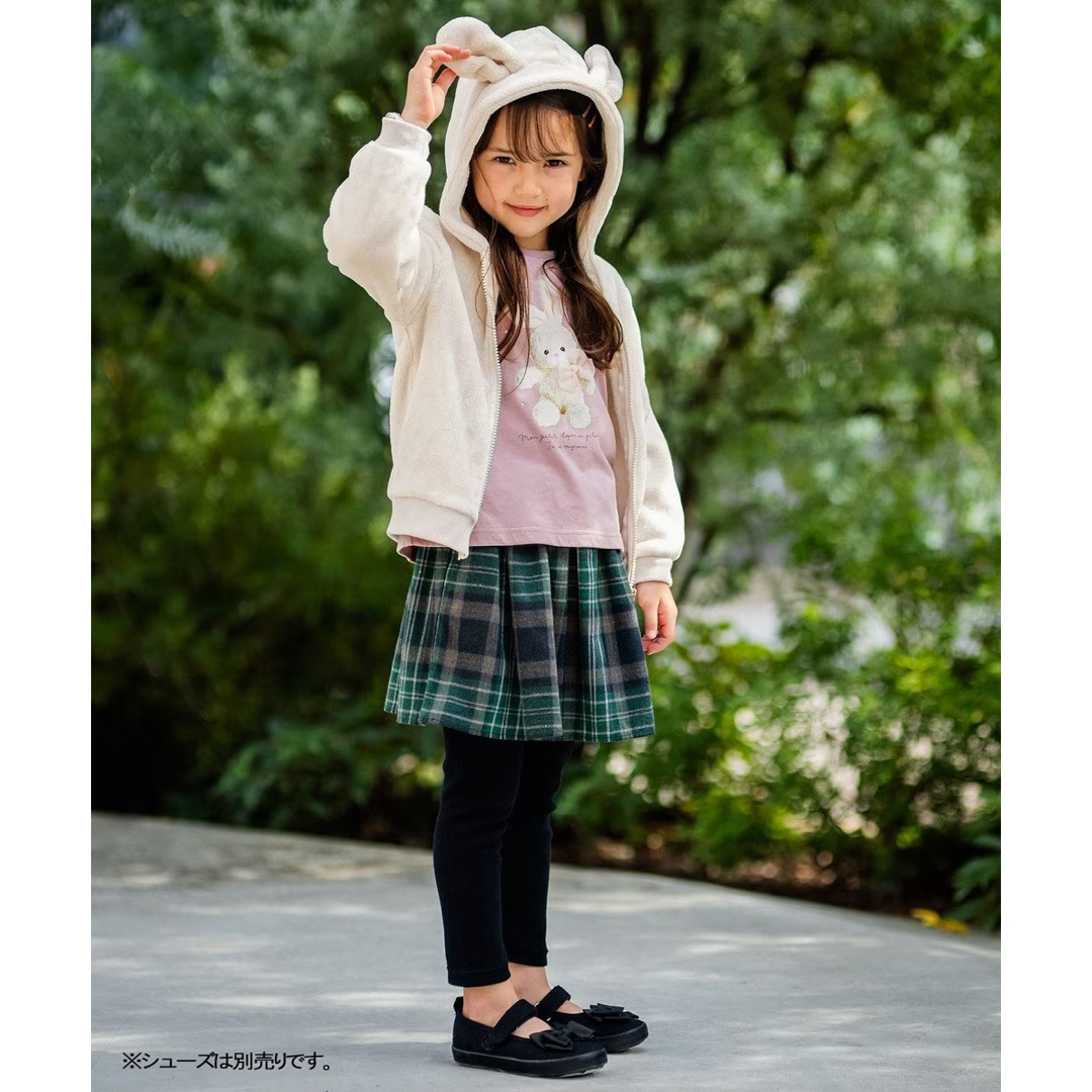 anyFAM(エニィファム)のanyFAM うさ耳 ボアパーカー 150 キッズ/ベビー/マタニティのキッズ服女の子用(90cm~)(ジャケット/上着)の商品写真