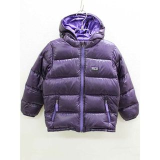 パタゴニア(patagonia)の♪パタゴニア/Patagonia♪110cm ベビーハイロフトダウンセーターフーディ 紫【中古】子供服 キッズ kids ベビー服 baby 男の女の子 冬 101122(ジャケット/上着)