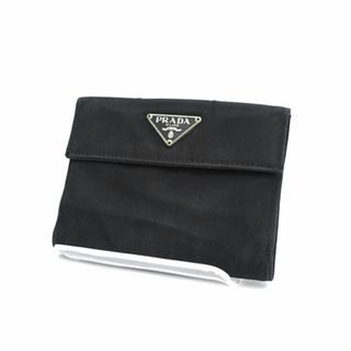 ☆☆PRADA プラダ Wホック 2つ折り財布 ナイロン M523 ブラック 箱・ギャランティカード有