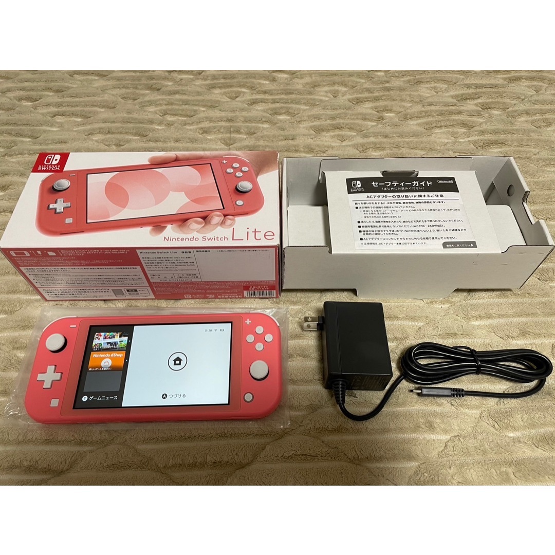 Nintendo Switch Liteコーラル本体セット 　動作品