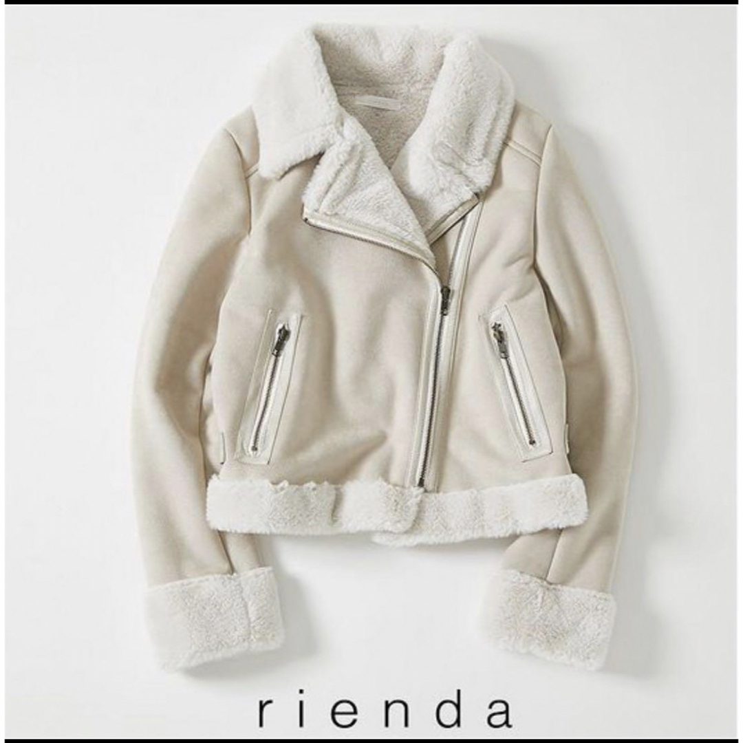 rienda(リエンダ)のリエンダ♡Faux FurムートンショートJK レディースのジャケット/アウター(ムートンコート)の商品写真