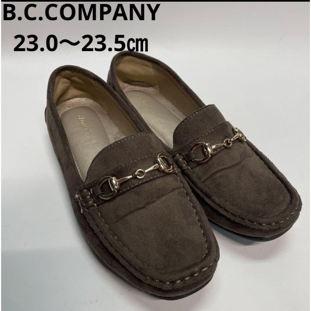 B-COMPANY(ビーカンパニー)のB.C.COMPANY パンプス　ローファー　ブラウン　M 23 23.5 レディースの靴/シューズ(ローファー/革靴)の商品写真