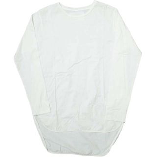 アダワス(ADAWAS)のADAWAS アダワス 日本製 ラウンドヘム ロングスリーブTシャツ ADWS-101-09 Free ホワイト 長袖 クルーネック トップス【中古】【ADAWAS】(Tシャツ(長袖/七分))