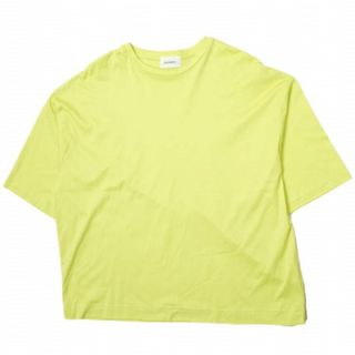 アダワス(ADAWAS)のADAWAS アダワス 23SS 日本製 OVERSIZED T-SHIRT オーバーサイズTシャツ ADWS-208-35 Free LIME 半袖 トップス【中古】【ADAWAS】(Tシャツ(半袖/袖なし))