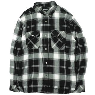 イサムカタヤマバックラッシュ(ISAMUKATAYAMA BACKLASH)のISAMU KATAYAMA BACKLASH イサムカタヤマバックラッシュ 23SS 日本製 RAYON ORIGINAL CHECK SHIRT L/S レーヨンチェックシャツ 2050-01 L BLACK 長袖 トップス【中古】【ISAMU KATAYAMA BACKLASH】(シャツ)