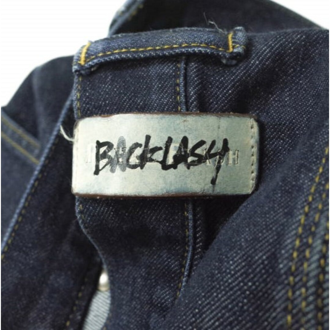 ISAMUKATAYAMA BACKLASH(イサムカタヤマバックラッシュ)のISAMU KATAYAMA BACKLASH x ROYAL FLASH イサムカタヤマバックラッシュ ロイヤルフラッシュ 別注 日本製 THE COVERS / Wide Denim Pants ダブルニーステッチ サルエルデニムパンツ RF-D06 S Indigo ワイド ジーンズ ボタンフライ ボトムス【中古】【ISAMU KATAYAMA BACKLASH × ROYAL FLASH】 メンズのパンツ(デニム/ジーンズ)の商品写真