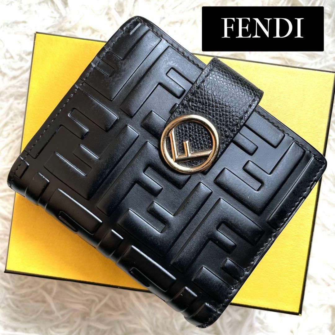 入手困難 FENDI フェンディ FFロゴ バゲット コンチネンタル 長財布