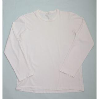ワイズ(Y's)のY'sワイズ/ロンTワンポイントTシャツ長袖刺繍オフホワイト無地(Tシャツ(長袖/七分))