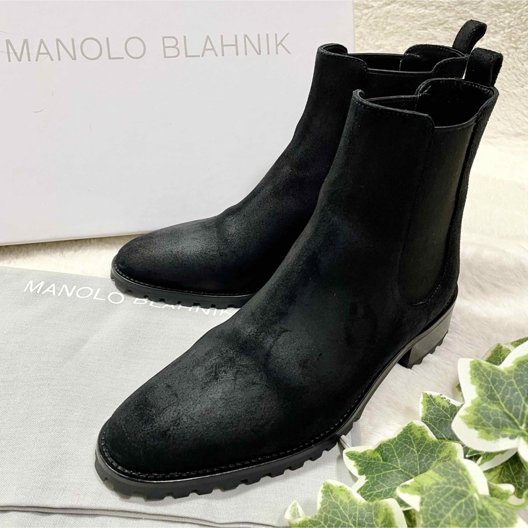 MANOLO BLAHNIK マノロブラニク CHELATA サイドゴアブーツブーツ