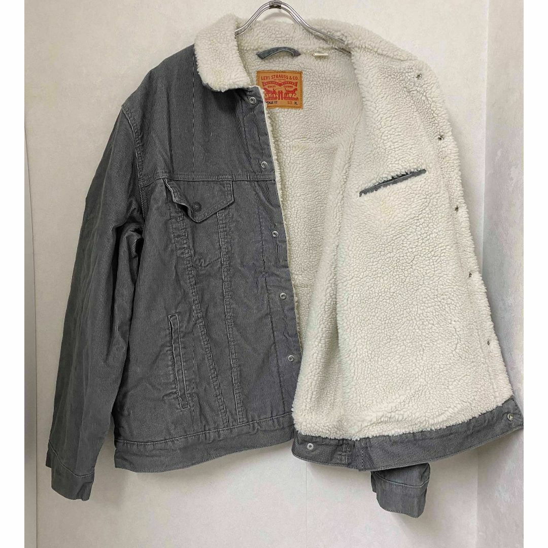 Levi's(リーバイス)の新品 XXL ★ リーバイス シェルパ トラッカージャケット グレー US-XL メンズのジャケット/アウター(Gジャン/デニムジャケット)の商品写真