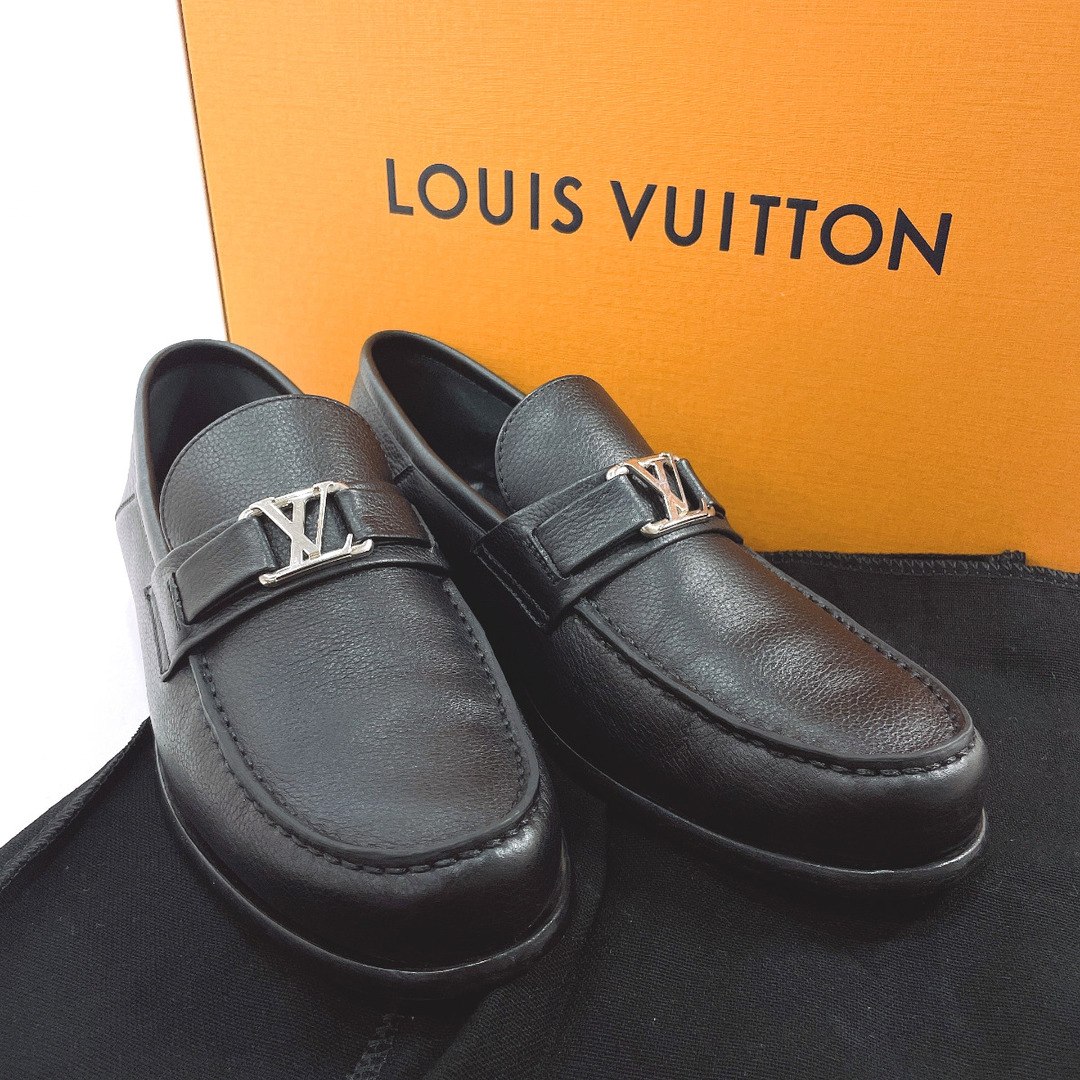 LOUIS VUITTON - ルイヴィトン ローファー メジャーライン ブラックの