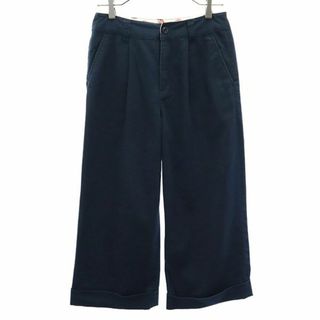 ディッキーズ(Dickies)のディッキーズ クロップドワイドパンツ M ネイビー Dickies レディース 【中古】  【231124】(ショートパンツ)