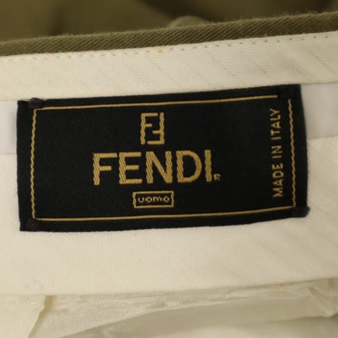 FENDI(フェンディ)のフェンディ イタリア製 ロング パンツ カーキ FENDI メンズ 【中古】  【231124】 メンズのパンツ(その他)の商品写真